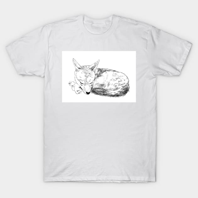 Jackal cuddling sweet T-Shirt by argiropulo